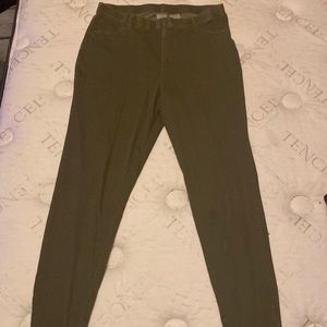 Army green jeggings size L (12-14)